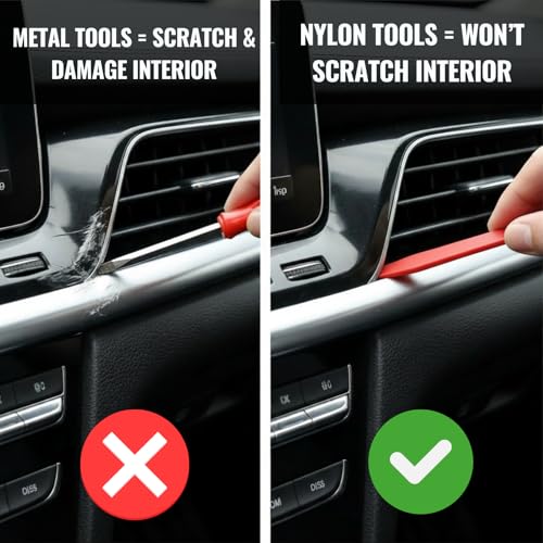 Auto Trim Removal Tool Set (No Scratch Plastic Pry Tool Kit) - - Product Imagery