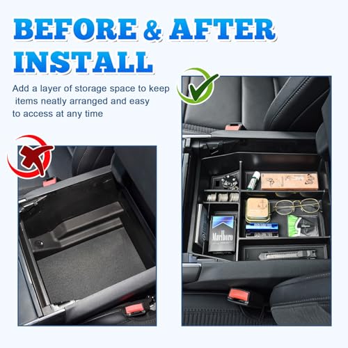 EDBETOS Center Console Organizer for Ford F150 2021-2023 F-150 - Product Imagery