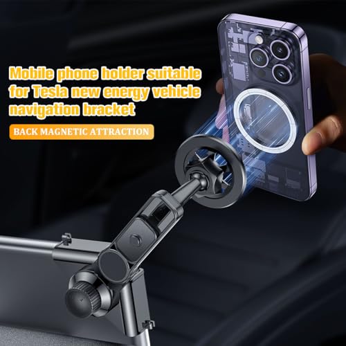 Car Phone Holder, Left and Right Rotation Magnetic Dashboard - Product Imagery