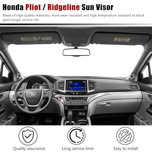 Left Drvier Side Sun Visor Fit for Honda Pilot 2017-2022, Honda - Product Imagery