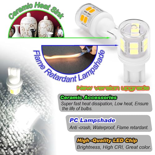 T10 921 922 912 Led Bulbs for 12V RV Tralier Interior Ceiling - Product Imagery