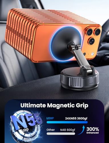 LOXP for MagSafe Car Mount, Vacuum Phone Holders for Your Car, - Product Imagery
