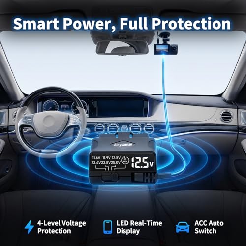 OBD Dash Cam Power Cable USB C with Acc Detection, Plug and Play - Product Imagery
