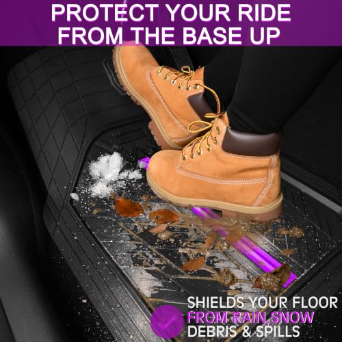 CAR PASS Rubber Floor Mats for Cars, Car Mats Full Sets - Product Imagery