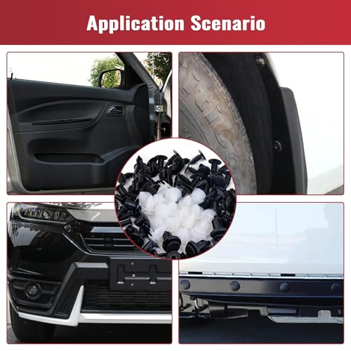 150PCS Car Clips & Plastic Rivets, 6 Popular Sizes Auto Body - Product Imagery