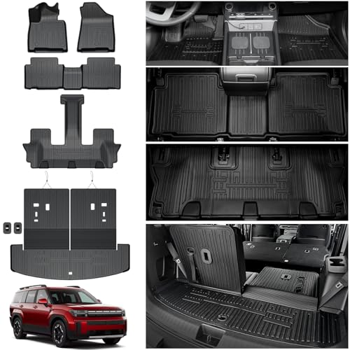 Floor Mats for Hyundai Santa Fe 2024-2026 (Fit Hybrid and Gas) - Product Imagery