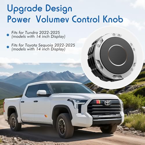 Volume Knob Replacement Compatible with 2022-2025 Toyota Tundra - Product Imagery