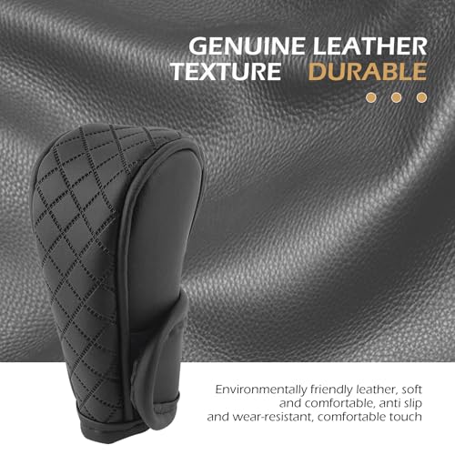 Car Gear Shift Cover, Leather Shifter Cover, Gear Shift Knob - Product Imagery