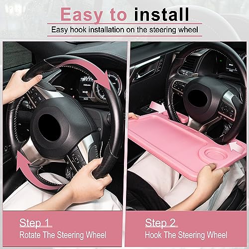 JUSTTOP Car Steering Wheel Desk, Travel Car Accessories, Car - Product Imagery