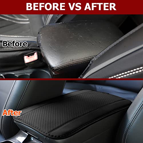 8sanlione Car Center Console Pad, Black - Product Imagery