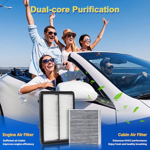 Cabin & Engine Air Filter Kit Fits ACURA RDX 2019-2026 2.0L (Gas) - Product Imagery