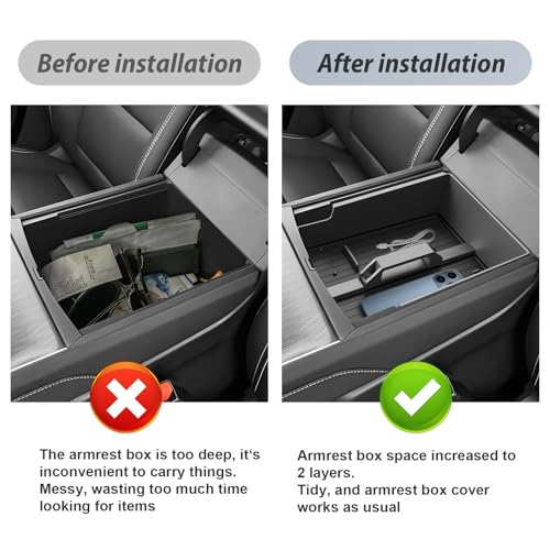 SKTU for 2024 2025 2026 2027 GMC Acadia Center Console Organizer - Product Imagery