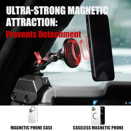 Mabett Magnetic Phone Holder for 2021-2026 Ford Bronco - Product Imagery