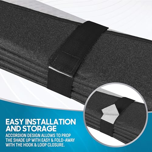 BDK-AS-2511 Front Windshield Shade-Accordion Folding Auto - Product Imagery