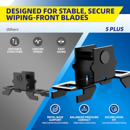 5 PLUS Custom-Fit Wipers fits Toyota RAV4 2019-2025 Windshield - Product Imagery
