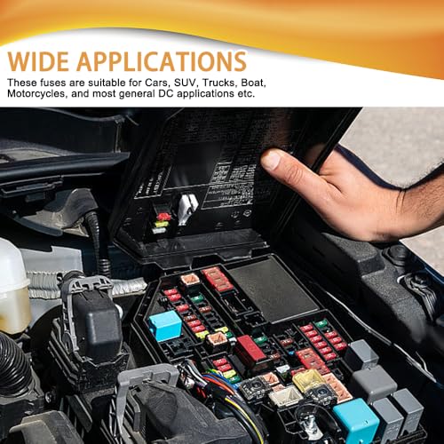 10PCS Car Fuses Assortment Kit, Automotive Replacement Fuses, 5A - Product Imagery
