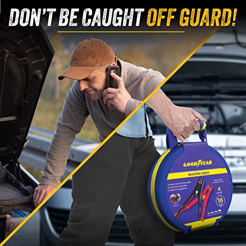 GOODYEAR Heavy Duty Jumper Cables for Car Battery - 4 Gauge - Product Imagery