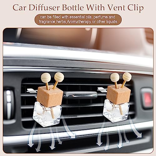 30 Pcs Empty Air Freshener Car Diffuser with Vent Clip, Clear - Product Imagery