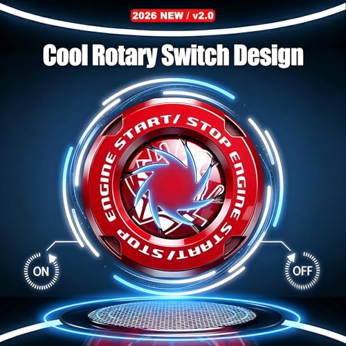 Tybasthe Rotary Push Start Button Cover, Autobots Car - Product Imagery