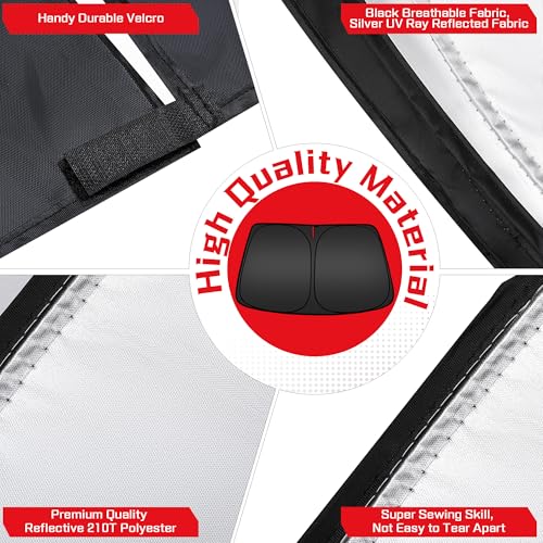 ARISMOTOR Windshield Sun Shade for Honda HRV HR-V 2023-2026 2027 - Product Imagery