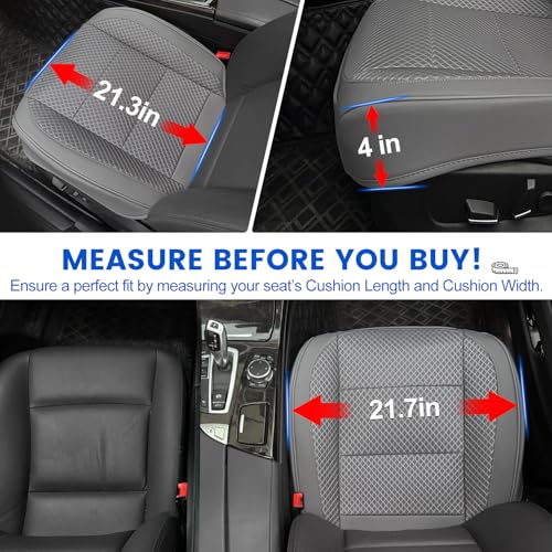 1 Pack Gray Ventilated Bottom Car Seat Cover - Product Imagery