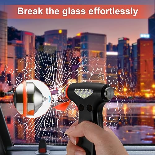 THINKWORK Car Safety Hammer, 3-in-1 Emergency Escape Tool with - Product Imagery