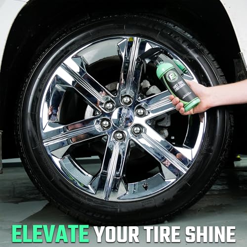 ExoForma Wet Tire Dressing Spray - Extremely High Shine Tire - Product Imagery