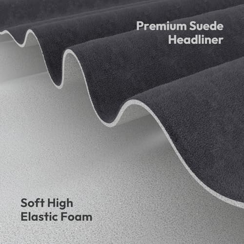 Babnecl Suede Auto Headliner Fabric 98" L × 60" W with Foam - Product Imagery