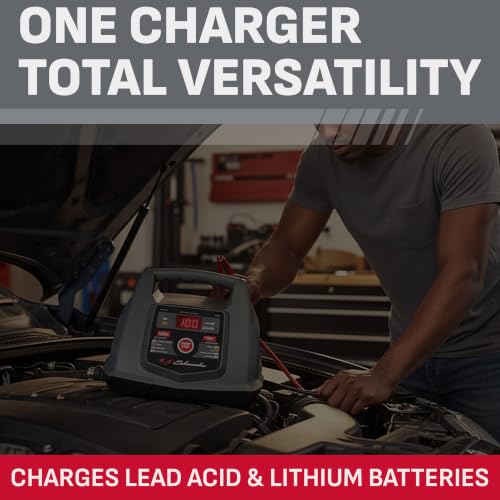 Schumacher Electric 6A Car Battery Charger & Maintainer, 6V/12V - Product Imagery