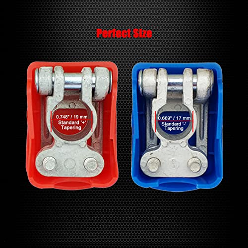Ampper Brass Heavy Duty Quick Release Top Post Battery Terminal - Product Imagery