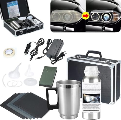 Car Headlight Restoration Kit, Auto Headlight Lens Polish Repair - Product Imagery