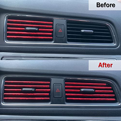 LivTee 20 Pieces Car Air Conditioner Decoration Strip for Vent - Product Imagery
