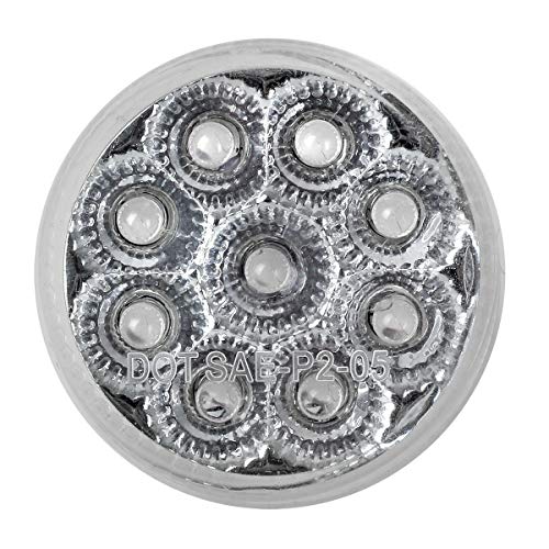 Partsam 12Pcs 2inch Round 9LED Side Marker Clearance Lights with - Product Imagery