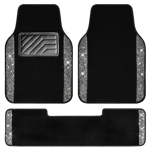 CAR PASS Bling Diamond Car Mats Shining Carpet Crystal - Product Imagery