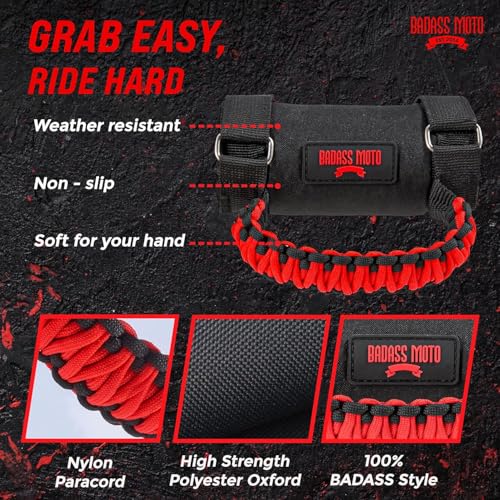 Badass Moto Roll Bar Grab Handles - SXS, ATV, & UTV Grab Handles - Product Imagery