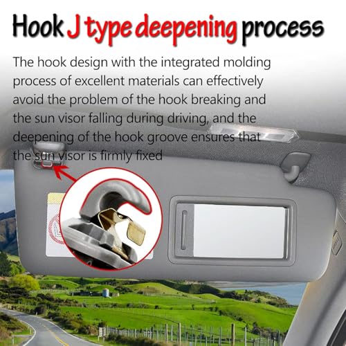 2PCS Audi Inner Sun Visor Clips, Upgraded Car Interior Sunscreen - Product Imagery