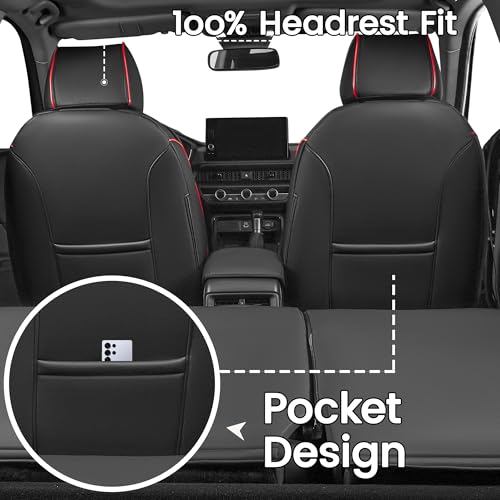 HKZ Fit CRV Car Seat Covers Full Set for Honda CR-V 2023 2024 - Product Imagery