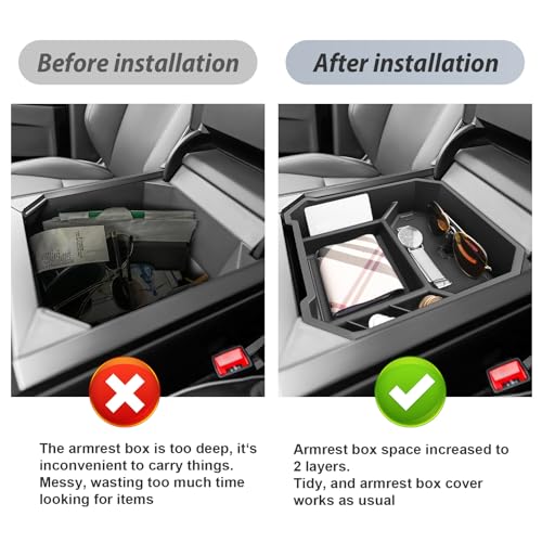 SKTU 2024 2025 2026 Tesla Cybertruck Center Console Organizer - Product Imagery