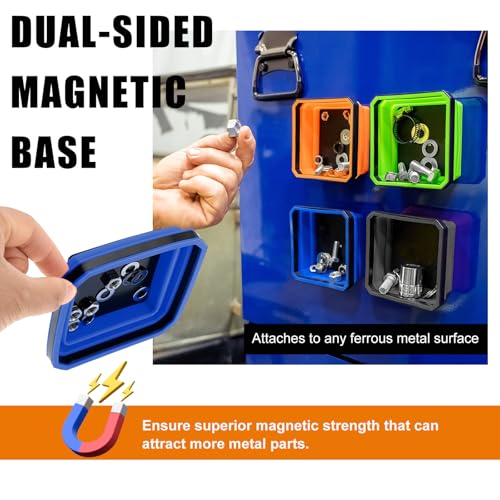 Yourkar Collapsible Magnetic Parts Tray, 4.5 Inch Foldable - Product Imagery