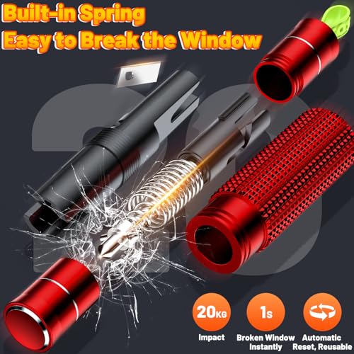 smosun Safehammer - Upgraded Safe Hammer Glass Breaker Under - Product Imagery