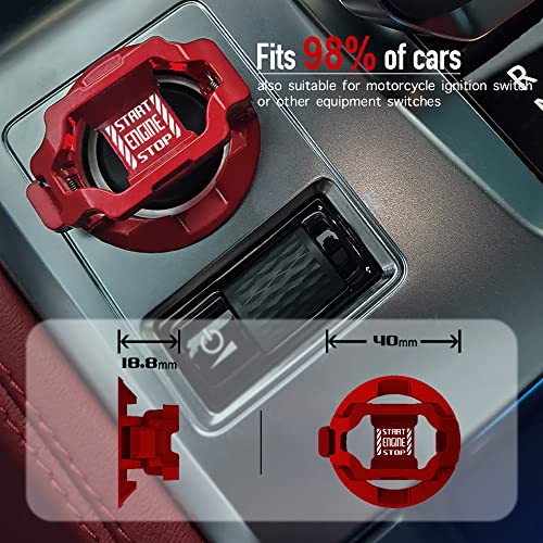 𝙊𝙧𝙞𝙜𝙞𝙣𝙖𝙡 | Tybasthe Push Start Button Cover, Car Engine - Product Imagery