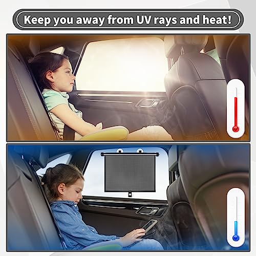 Sfee Car Window Shade for Side Windows, 2 Pack Sun Shade - Product Imagery