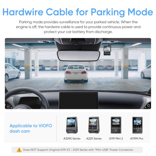 VIOFO HK4 Hardwire Kit with 8pcs Full Set Circuit Fuse Tap, - Product Imagery
