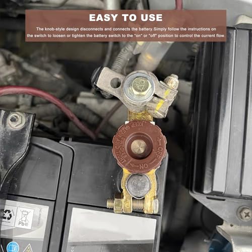 Sun Walker Top Post Battery Disconnect Switch, 12V/125A - Product Imagery