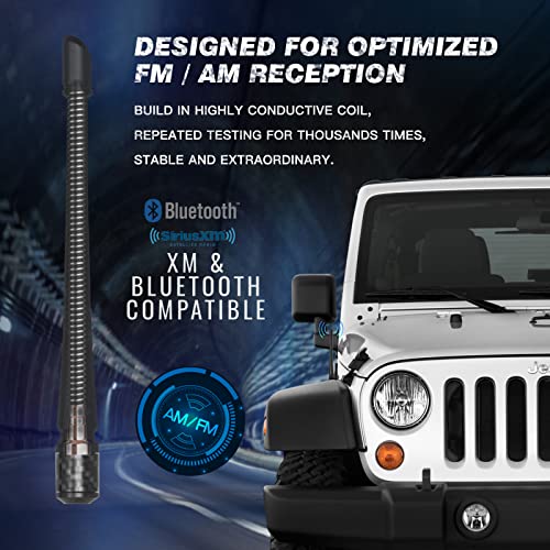 RYDONAIR 7" Antenna Compatible with Jeep Wrangler 2007+ & - Product Imagery