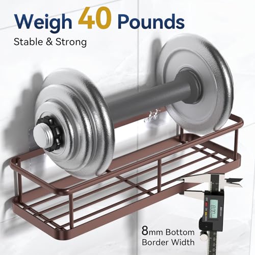 YASONIC Shower Caddy Adhesive, Rustproof Shower Organizer, Large - Product Imagery