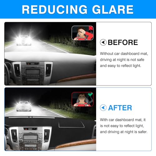Autorder Dashboard Cover Mat for Hyundai Sonata 2009 2010 - Product Imagery