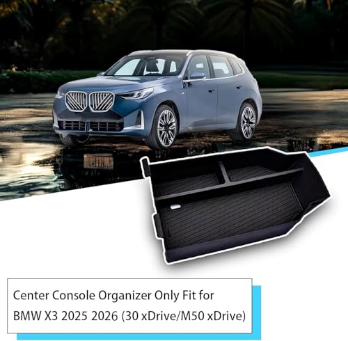 Center Console Organizer Fit for BMW X3 2025 2026 (30 xDrive/M50 - Product Imagery