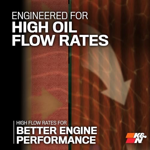 K&N Motorcycle Oil Filter: High Performance, Premium, KN-652 - Product Imagery
