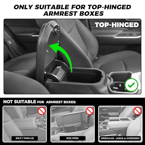 FREESOO Universal 5-in-1 Car Middle Center Console Cover with - Product Imagery